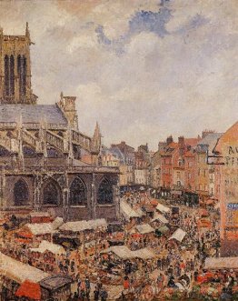 Il mercato che circondano la chiesa di Saint-Jacques, Dieppe