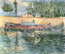 Le rive della Senna con le barche