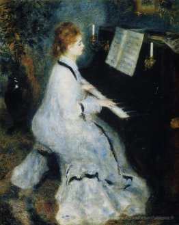 Giovane donna al pianoforte