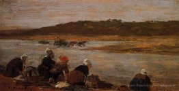 Lavandaie sulle rive del Touques (L'effetto di nebbia)
