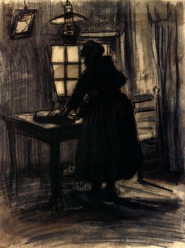 Donna taglio Pane