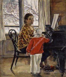 Natalia Petrovna con Katya al pianoforte