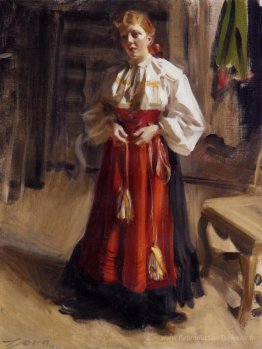 Ragazza in un costume Orsa