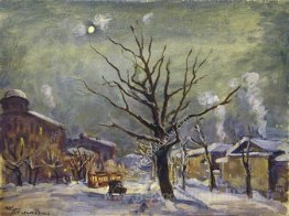Paesaggio con la luna. Bolshaya Sadovaya.