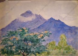 Vista sul Beshtau posto duello con Lermontov