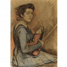 Renee Druet con violino