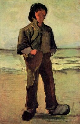 Pescatore sulla spiaggia