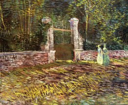 Ingresso al Voyer-d'Argenson Park a Asnieres