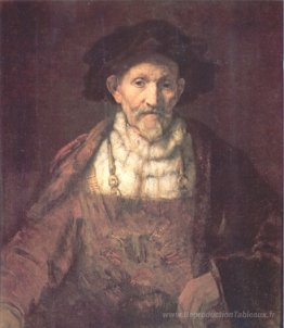 Ritratto di un uomo anziano in Red