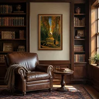 Viale dei Pioppi al tramonto — Biblioteca classica