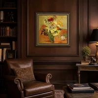 Vaso giapponese con le rose e anemoni — Biblioteca classica