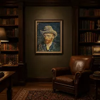 Autoritratto con cappello di feltro — Biblioteca classica
