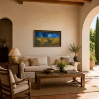 Campo di grano con corvi — Casa mediterranea