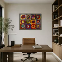 Studio Colore: Quadrati con cerchi concentrici — Ufficio di design