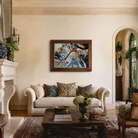 Pittura su vetro con il Sole (Small Pleasures) — Villa italiana