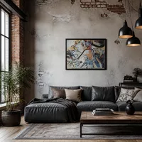 Pittura su vetro con il Sole (Small Pleasures) — Loft moderno