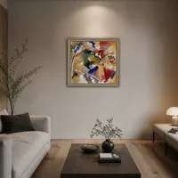 Dipingere con centro verde — Interno di museo
