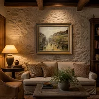 Boulevard Montmartre pioggia di primavera — Villa italiana