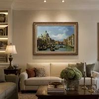 Il Canal Grande e la Chiesa della Salute — Interno di museo