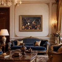 Natura morta con fiori e frutta — Salone barocco