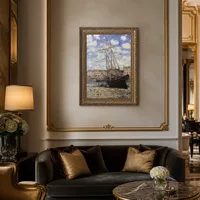 Barca con la bassa marea a Fecamp — Boutique hotel