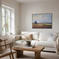 Campi di Fiori e Mulini a vento vicino a Leiden — Casa scandinava