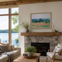 Haystack a Giverny — Casa sul lago