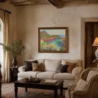 Paesaggio nei pressi di Montecarlo — Villa italiana