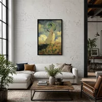 Donna con parasole (noto anche come studio di una figura esterna — Loft moderno