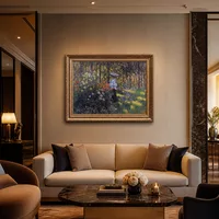 Donna con parasole nel giardino di Argenteuil — Boutique hotel