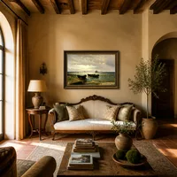 La spiaggia — Villa italiana