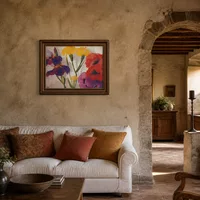 Iris e papaveri — Villa italiana