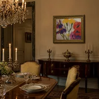 Iris e papaveri — Sala da pranzo del castello