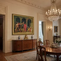 Il giuramento degli Orazi — Sala da pranzo del castello