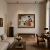 Nei giorni di Saffo — Interno di museo