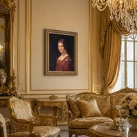 Ritratto di una sconosciuta (La Belle Ferroniere) — Salone barocco