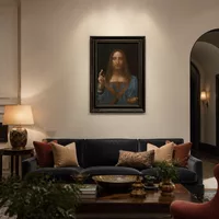 Salvator Mundi — Interno di museo