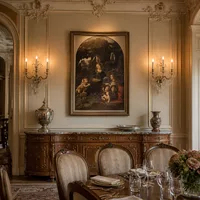 La Vergine delle Rocce — Sala da pranzo del castello