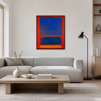 Blu, arancione, rosso — Casa scandinava