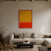 Ocra e rosso su Red — Loft moderno