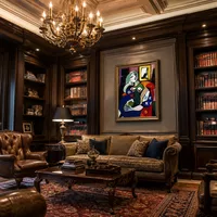 Donna con il libro — Biblioteca classica