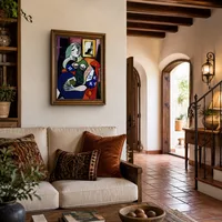 Donna con il libro — Casa mediterranea