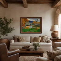Un tetto blu (Fattoria in Pouldu) — Villa italiana