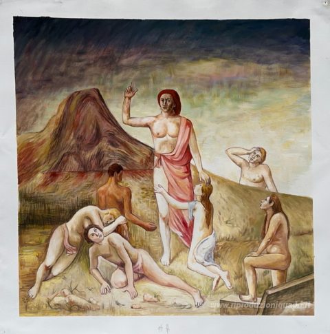 Questo dipinto, realizzato a mano dai nostri artisti