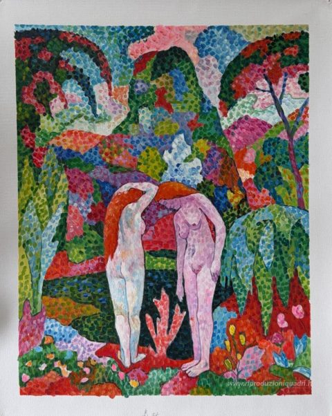 Questo dipinto, realizzato a mano dai nostri artisti