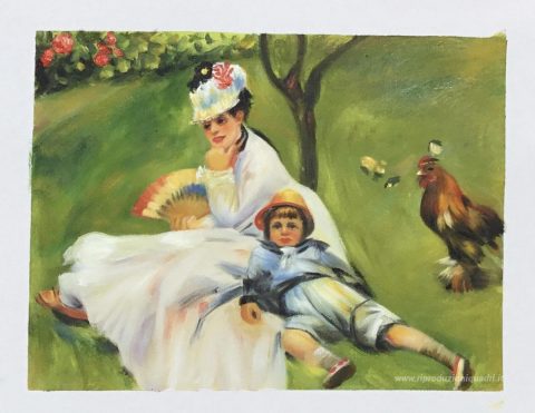 Questo dipinto, realizzato a mano dai nostri artisti