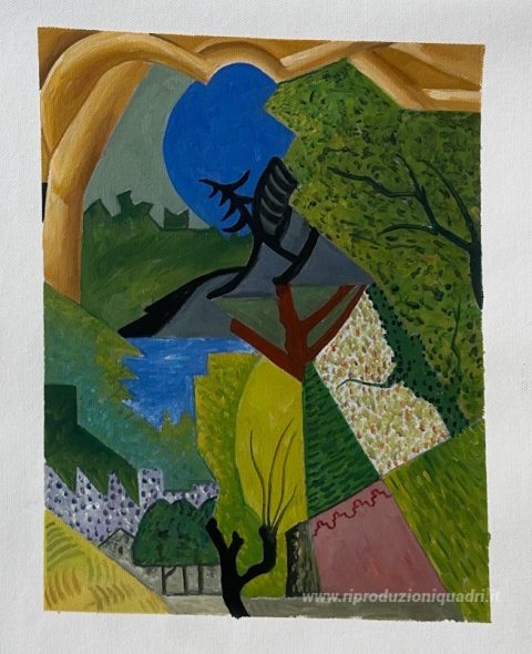 Questo dipinto, realizzato a mano dai nostri artisti