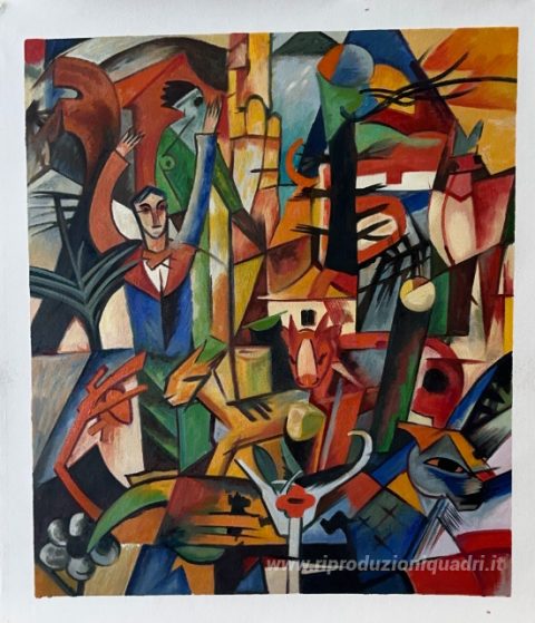 Questo dipinto, realizzato a mano dai nostri artisti