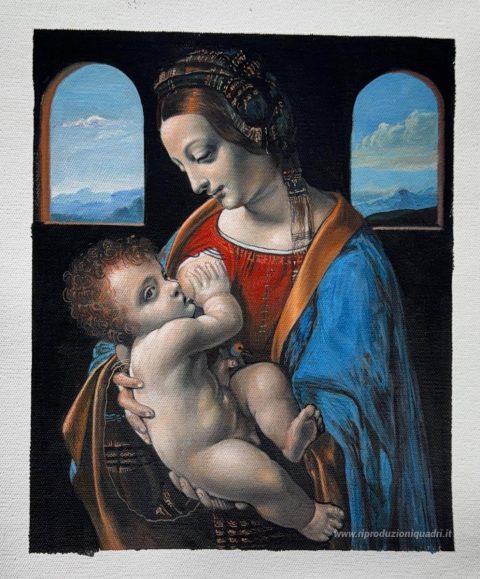 Questo dipinto, realizzato a mano dai nostri artisti