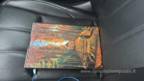Questo dipinto, realizzato a mano dai nostri artisti
